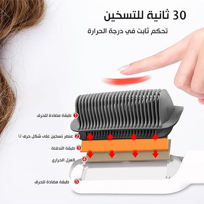 فرشاة فرد شعر كهربائية