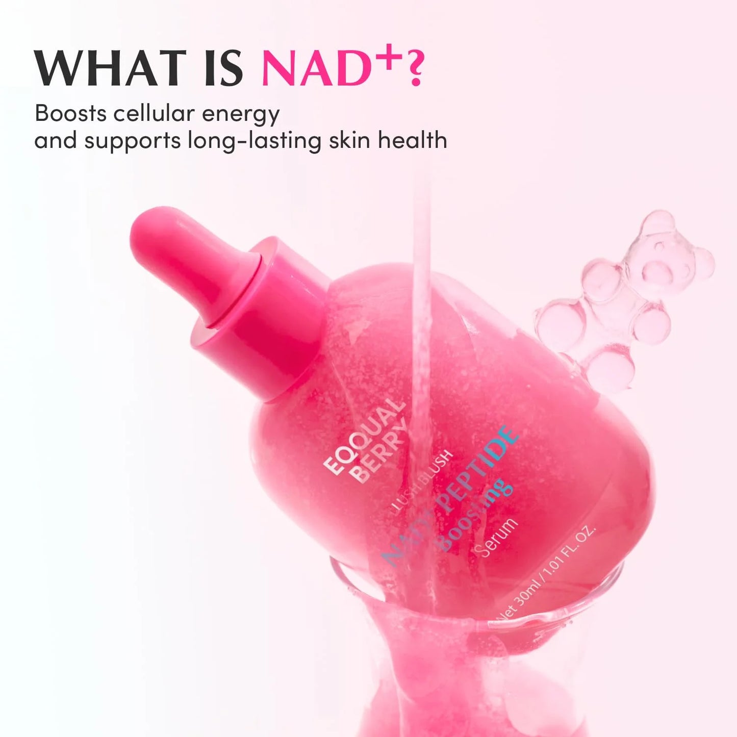 EQQUALBERRY - Lush Blush NAD+ Peptide Boosting Serum (30 ml)