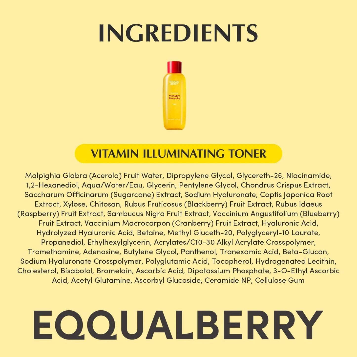 EQQUALBERRY Vitamin Illuminating Toner 150ml