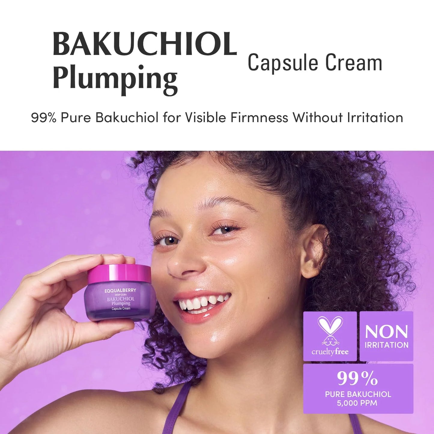 EQQUALBERRY Cera Deep Bakuchiol Plumping Capsule Cream 50mL